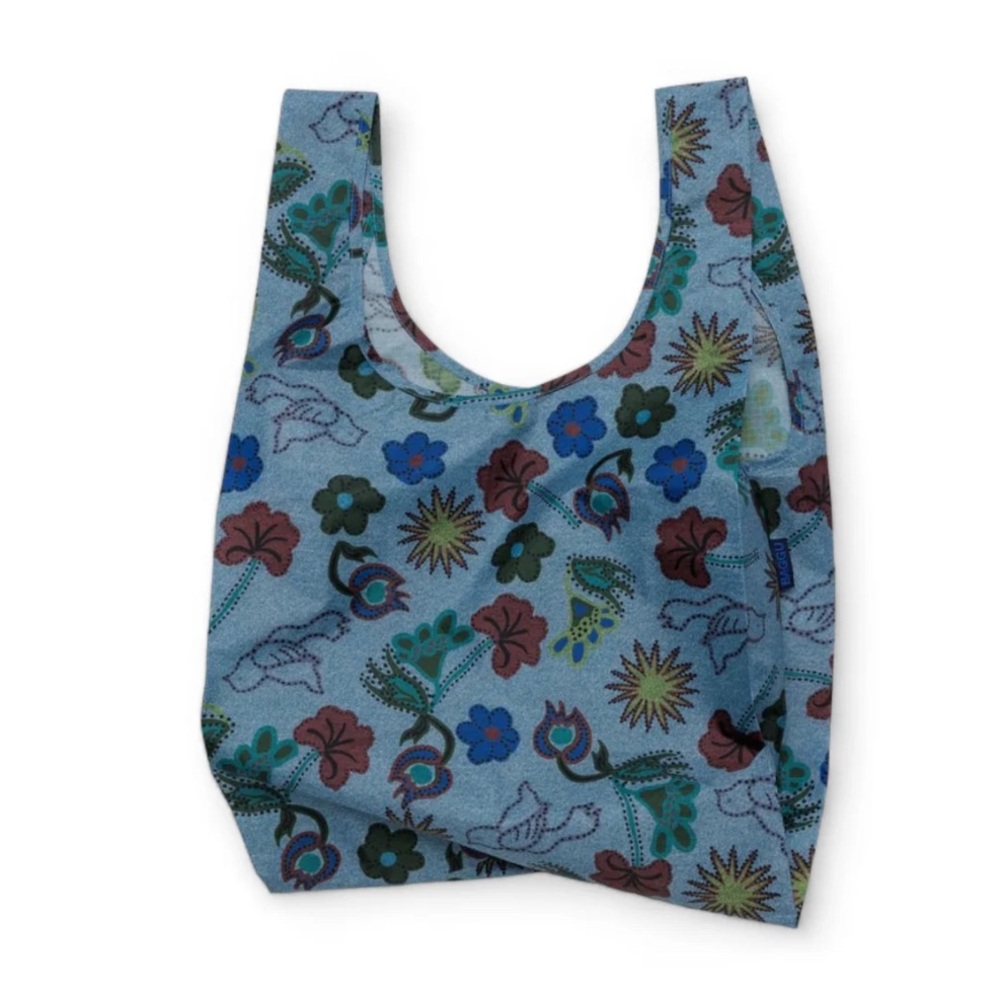 Baggu Standard Reusable Tote Bag Digital Denim Birds
Brand New